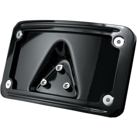 KURYAKYN Curved Laydown License Plate Mount with Frame Honda VTX 1300/1800 02-09