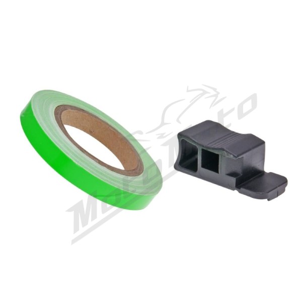101 OCTANE Rim Tape Lime Green 6m x 7mm