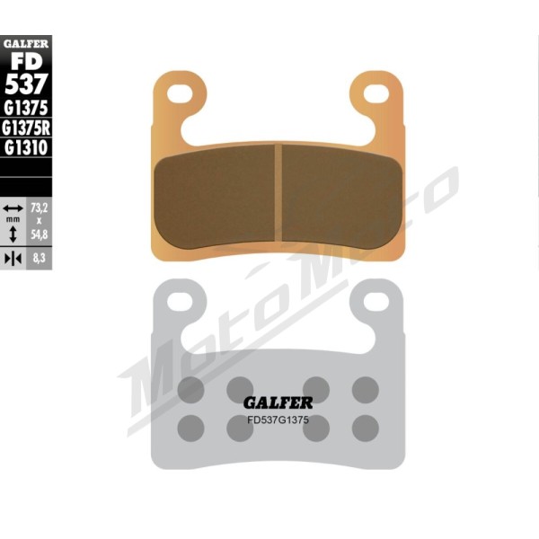 GALFER HH Sintered Brake Pads BMW R / S 1000-1250cc 19-25