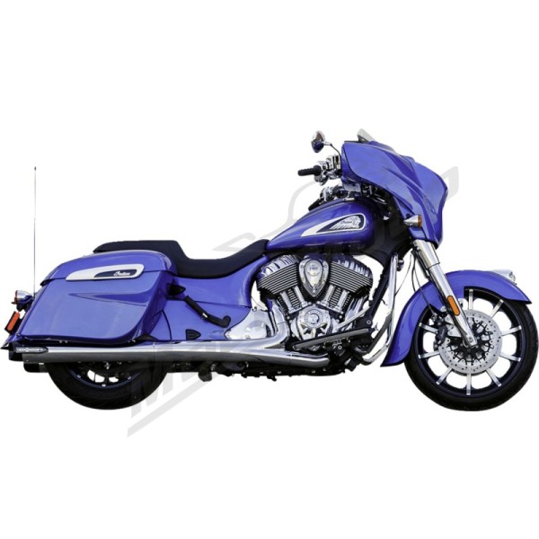 S&S CYCLE 4" Broadhead Slip-On Mufflers Indian Challenger / Chieftain 1768-1890cc 14-26