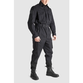 PANDO MOTO BRAT SUIT One-Piece Denim Suit Comfort-Stretch CORDURA® BLACK 