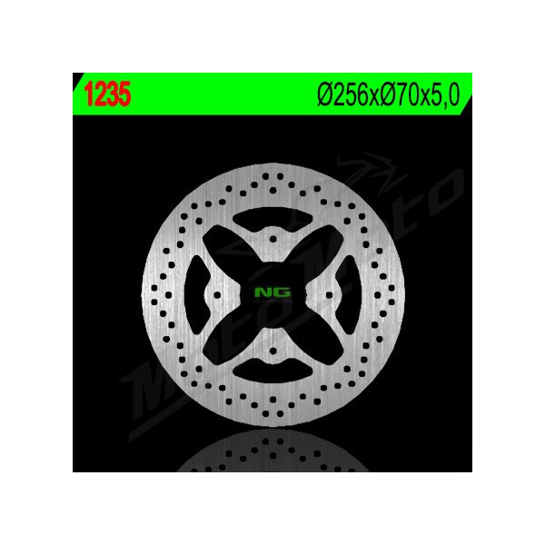 NG BRAKES Galinis fiksuotas stabdžių diskas 256mm Honda CB 1000cc 08-16