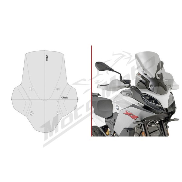 Givi windshield Smoked BMW F 900 XR 20-23