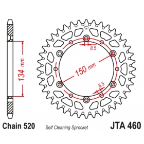 Rear sprocket ALU JTA460