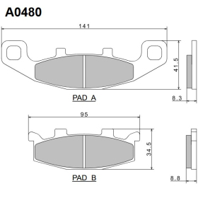Nissin Brake Pads Kawasaki / Suzuki 125-1100cc 86-07