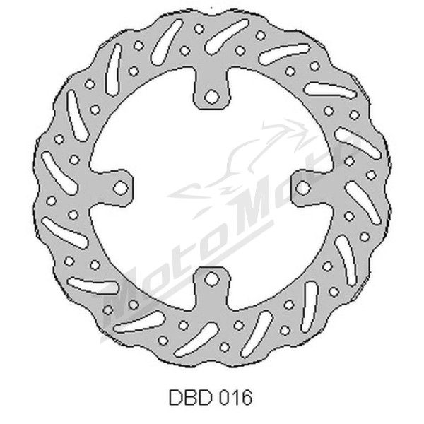 Delta braking disc front (250x09,5x4mm) Kawasaki KX / KLX 125-450 06-21