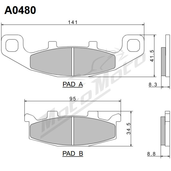Nissin Brake Pads Kawasaki / Suzuki 125-1100cc 86-07