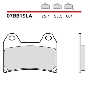 Brembo stabdžių trinkelės MOTO GUZZI