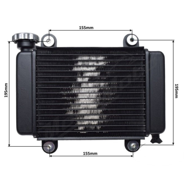 Radiator with fan ATV200