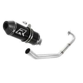 Yamaha YZF R125 2014-2018 Dominator Full Exhaust System HP3 BLACK + dB killer