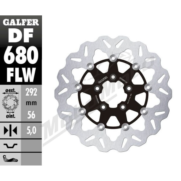 GALFER Wave® Front Brake Rotor Harley Davidson FL / FX / XL 883-1923cc 00-23
