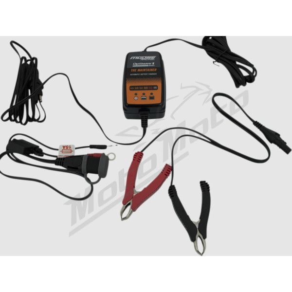 MOOSE OFFROAD HARD-PARTS Charger OptiMATE 1 DUO MSE UK-PLUG 12V/12.8V 0.6A