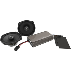 HOGTUNES 225 W Amp/Front Speaker Kit Harley Davidson FLHT / FLHTC 1340-1800cc 98-13