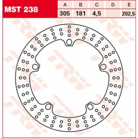 FRONT BRAKE DISC MST238 BMW K / R 1100-1250cc 1997-2024 1PC