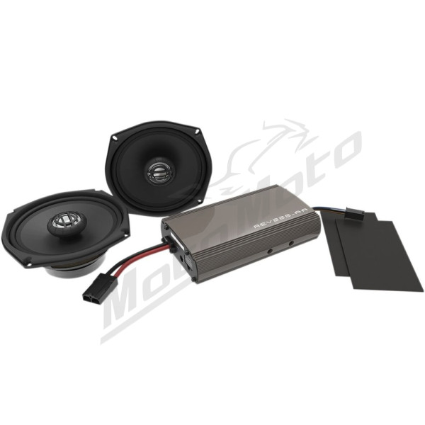 HOGTUNES 225 W Amp/Front Speaker Kit Harley Davidson FLHT / FLHTC 1340-1800cc 98-13