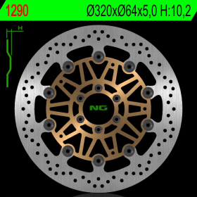 NG BRAKES Front Floating Brake Disc 320mm Moto Guzzi Norge / Sport 1200cc 06-17