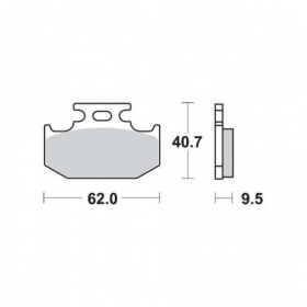 BRAKE PADS FERODO FDB659EF STANDARD ECO FRICTION