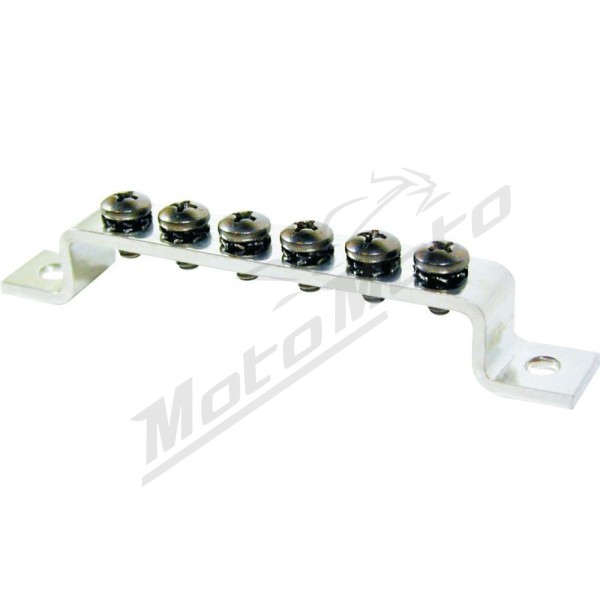 Common 100A Mini Grounding BusBar - 6 Gang