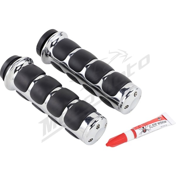KURYAKYN ISO Grips Ø25.4mm Harley Davidson FLDE / FLHR / FLHT / FLHX / FXST 1584/1923 08-24