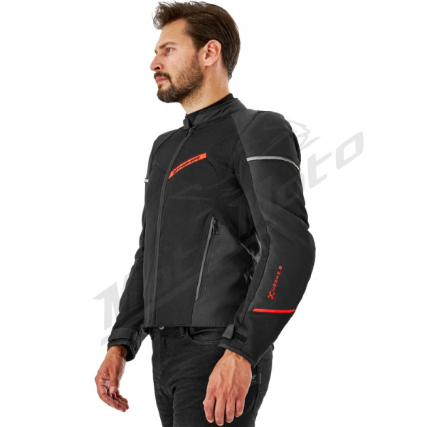 SHIMA X-MESH 2.0 MEN Tekstilinė Striukė Juoda / Raudona