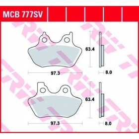 BRAKE PADS TRW MCB777SV ROUTE