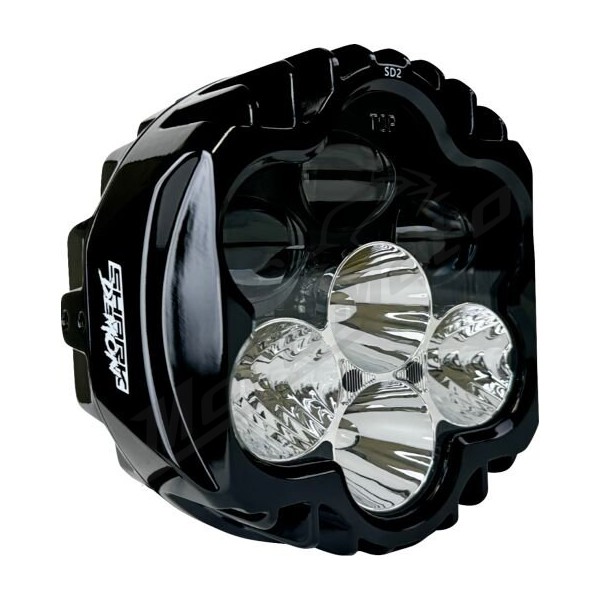 CUSTOM DYNAMICS Shark Demon™ LED Headlight Kit Harley Davidson FXCWC / FXD 883-1800cc 99-22
