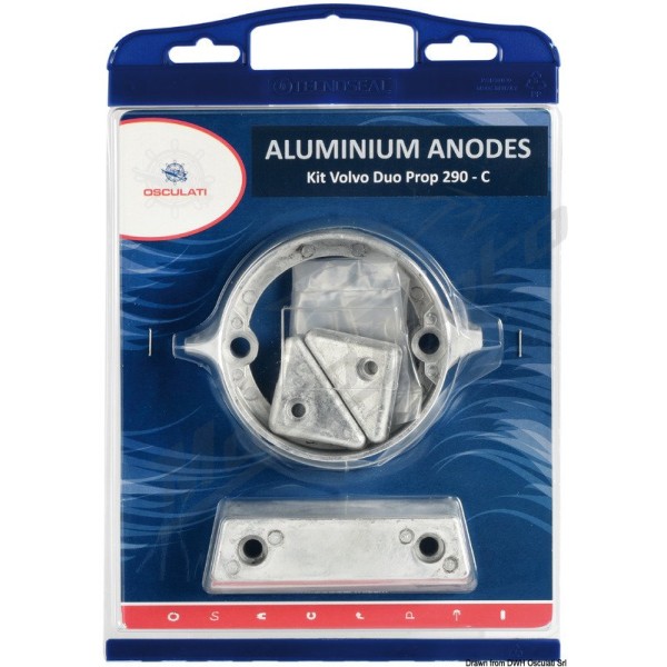 Osculati anode kit (alu) Volvo 290DP