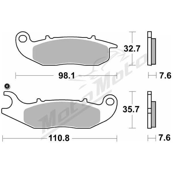 SBS Brakepads Front 859HS Derbi / Honda 125-750 08-24