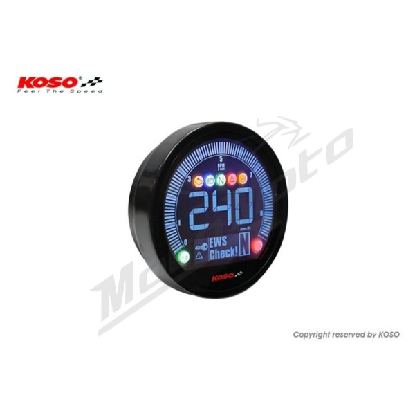 KOSO DL-04 Meter Yamaha Bolt (2022), Black