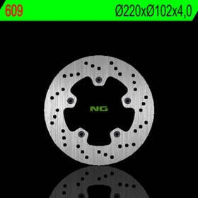 NG BRAKES 609 galinis fiksuotas stabdžių diskas MBK X-POWER / YAMAHA TZR 50 03-12