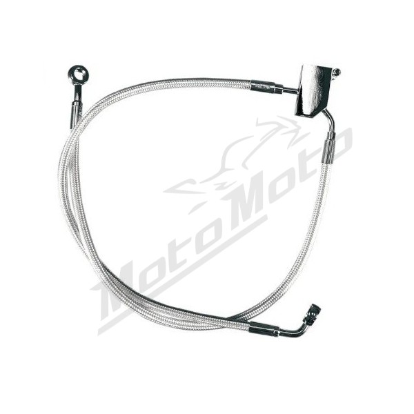 MAGNUM SHIELDING Rear Brake Line Kit Chrome Harley Davidson FLHR / FLHRCI / FLHTC / FLTRI / FKTR 1340/1584 97-07