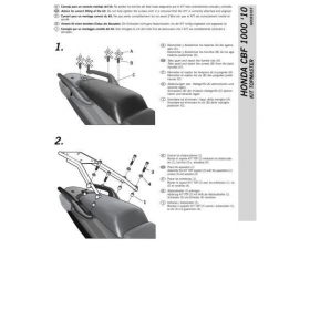 TOP CASE HOLDER HONDA CBF 1000cc 2010-2013