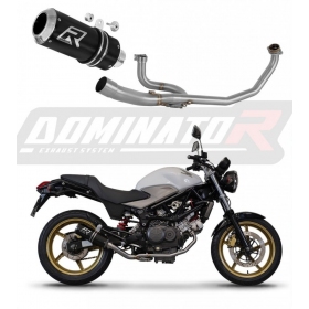 Exhaust kit Dominator GP BLACK HONDA VTR 250 2009-2015 + DB KILLER