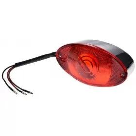 Universal tail light CHROME 128mm