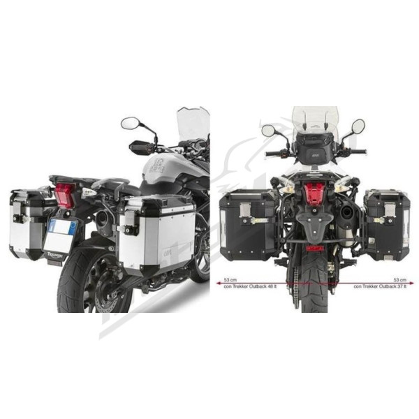 KAPPA Monokey Cam-Side Side Case Holder Triumph Tiger 800 11-17