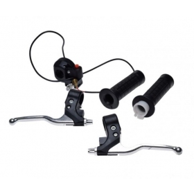 Accelerator handles set with button + brake levers MOTORIZED BICYCLE UNIVERSAL