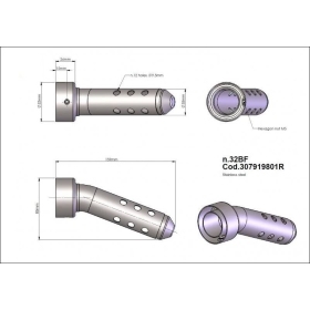 LEOVINCE DB Killer Insert YAMAHA FZ6 04-06/KAWASAKI Z 650 17-20/NINJA 50 17-20