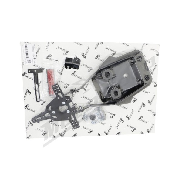 ZIEGER PRO License Plate Holder Type A Ducati Multistrada V4 / Harley Davidson FXDC 1200-1584 12-23
