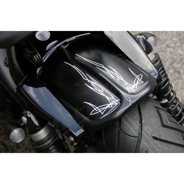 CULT WERK Galinis sparnas juodas Old School Harley Davidson XL 883-1200cc 2004-2022