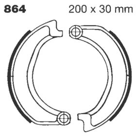 EBC Standard Brake Shoes BMW R 50-75 69-75