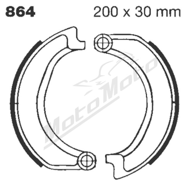 EBC Standard Brake Shoes BMW R 50-75 69-75