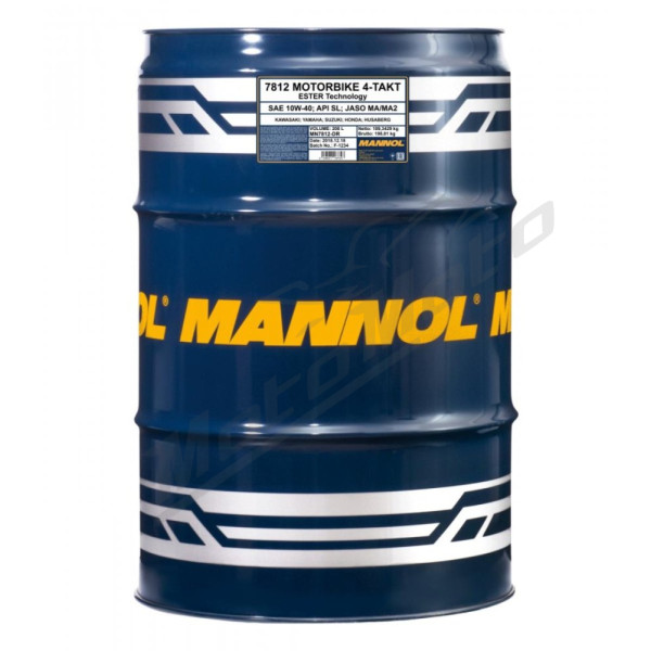 Mannol motor oil 4t motorcycle 10w40 208l