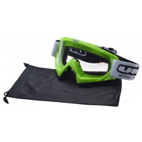 Off Road goggles green UNIT M18 (clear lens)