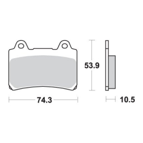 Sbs brake pads kh123 street performance Yamaha FZ / FZR / SRX / TDR / TDM / XV / XVZ 250-1700 86-14