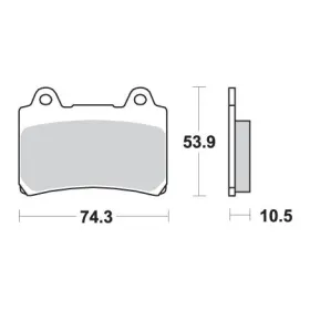 Sbs brake pads kh123 street performance Yamaha FZ / FZR / SRX / TDR / TDM / XV / XVZ 250-1700 86-14