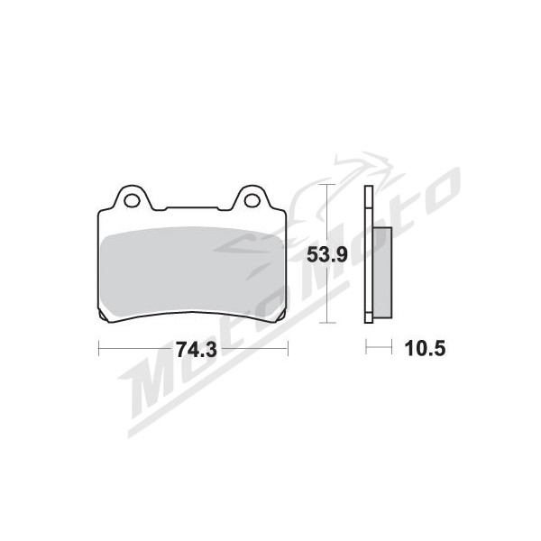 Sbs brake pads kh123 street performance Yamaha FZ / FZR / SRX / TDR / TDM / XV / XVZ 250-1700 86-14