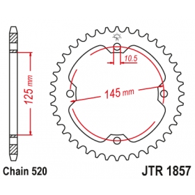 Rear sprocket JTR1857