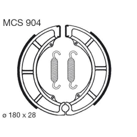 TRW Brake shoes rear Suzuki GSX 400 86-87