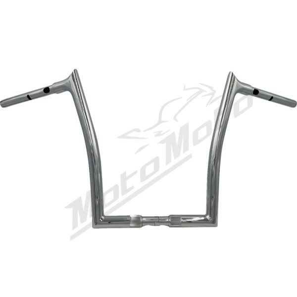 FAT BAGGERS INC. Pointed Top Handlebar Chrome 89x35.5cm Harley Davidson FLFBS / FLTRX / FLTRXL / FXBR 1923-1977 23-26