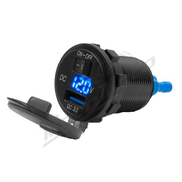 4Ride Adaptor, cigarette lighter Gniazdo USB DC 12-24V
